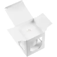 Елочный шар Gala Matt в коробке, 8,5 см, белый