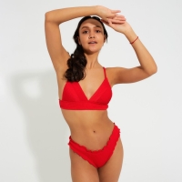 Купальник женский раздельный MINAKU со сборками цвет красный, размер 48 Купальник женский раздельный MINAKU со сборками цвет красный, размер 48