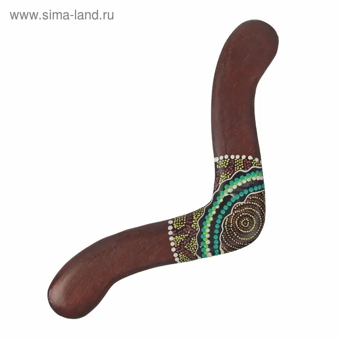 Сувенир &laquo;Бумеранг с точечной росписью&raquo;, 40&times;7&times;1 см, МИКС