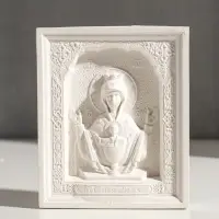 Икона с подвесом "Неупиваемая чаша" размер 12х10х2 см, гипс