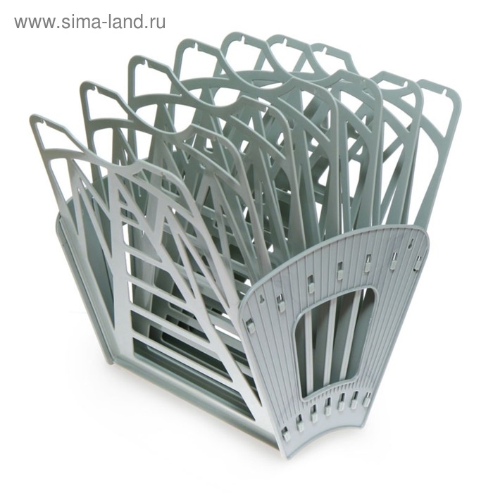 Лоток-веер Стамм "Веер 3", 7 секций, 6 отделений, серый