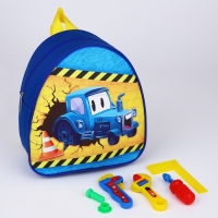 Детский рюкзак + игра «Строитель», 23х20,5см, МИКС Детский рюкзак + игра «Строитель», 23х20,5см, МИКС