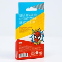 Набор свечей в торт 6 штук, с цветным пламенем, Человек-Паук