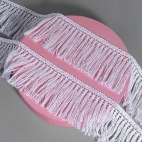 Тесьма декоративная «Бахрома», 75 мм, 10 ± 1 м, цвет белый Тесьма декоративная «Бахрома», 75 мм, 10 ± 1 м, цвет белый