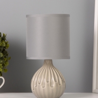 Лампа настольная "Капли" 40Вт Е14 серый 12х12х24см