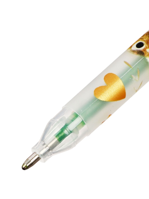 Набор гелевых ручек 8цв GLITTER. LOVE ME. Милый котик, 1.0мм, с блестками