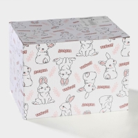 Салатник Доляна &laquo;Зайка&raquo;, 430 мл, 18&times;14&times;11 см, цвет голубой