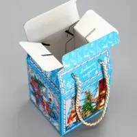 Подарочная новогодняя коробка &laquo;Снегоход&raquo;, Чемоданчик малый, 18&times;18&times;14 см