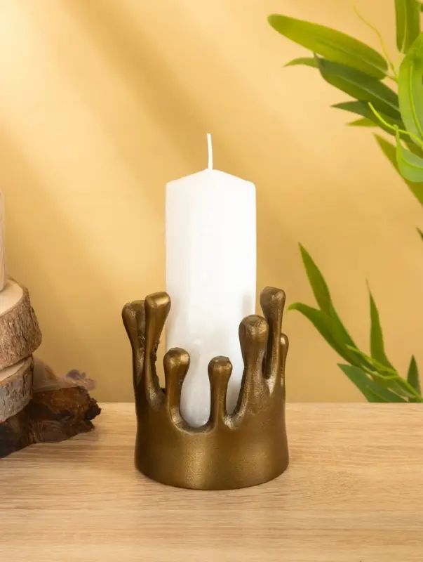 Подсвечник "Огар" 9х9х11 см, алюминий