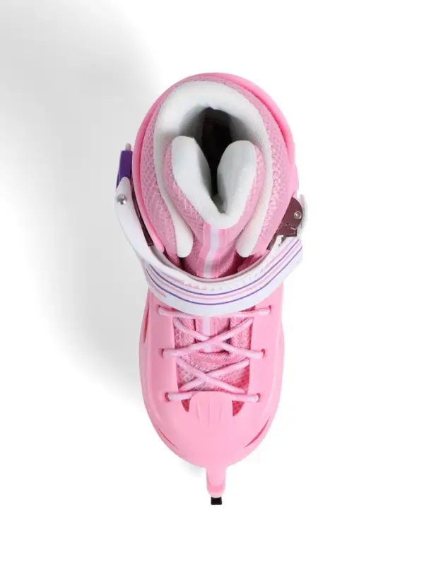 Коньки детские раздвижные BlackAqua, р. 26-29, для фитнеса, розовые