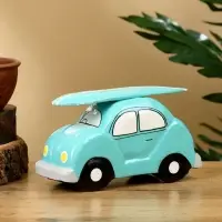 Сувенир &laquo;Машинка с серфом&raquo;, 17&times;6&times;9 см, дерево, бирюзовый