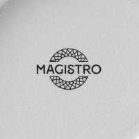 Миска фарфоровая Magistro Line, 1,3 л, d=17,5 см, цвет белый