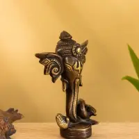 Сувенир "Голова слона" латунь 7х3,5х11,5 см