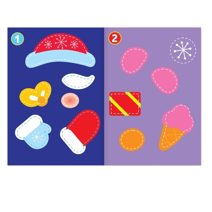 Набор аппликаций &laquo;Весело встретим Новый год&raquo;, 6 шт. по 20 стр.