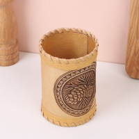 Туес &laquo;Шишки&raquo;, 8&times;8&times;10 см, береста