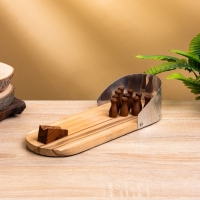 Настольная игра "Мини боулинг" 30х11х6 см, манговое дерево, алюминий