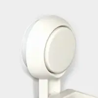 Держатель для душевой лейки на присоске, 6,8&times;5,5&times;12 см, цвет белый