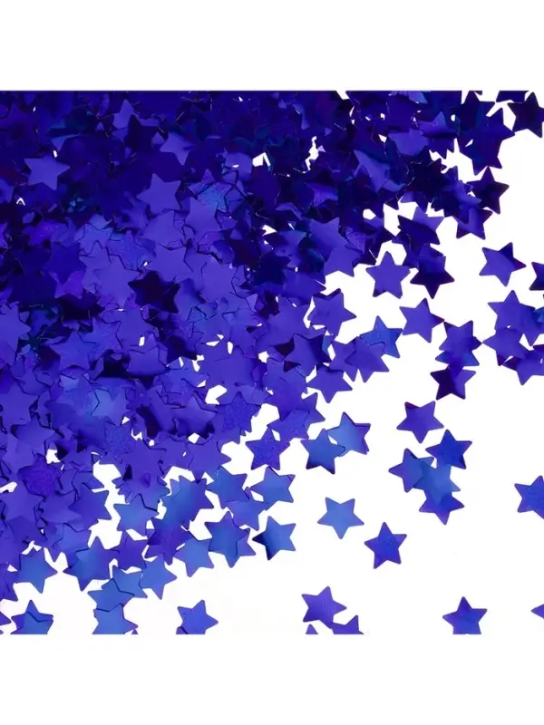Конфетти &laquo;Звезда&raquo; синие, металлик, 1.5 см, 50 г