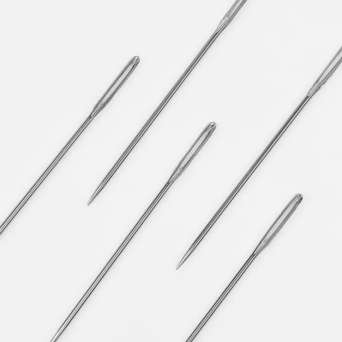 Иглы швейные, с большим ушком, d=0.9 мм, 4.5 см, 10 шт.