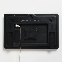 Часы настенные электронные, будильник, календарь, термометр, гигрометр, 15.8 х 3 х 24.8 см   1074710