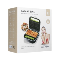 Электровафельница Galaxy GL 2963, 800 Вт, венские вафли, антипригарное покрытие, белая Электровафельница Galaxy GL 2963, 800 Вт, венские вафли, антипригарное покрытие, белая