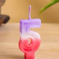 Свеча цифра "5" 8х3,75х1 см