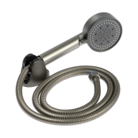 Смеситель для ванны ZEIN Z3839, однорычажный, душевой набор, лейка 5 режимов, графит Смеситель для ванны ZEIN Z3839, однорычажный, душевой набор, лейка 5 режимов, графит