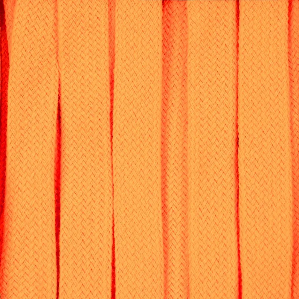 Плоский шнур Cord S, оранжевый неон, 50 см