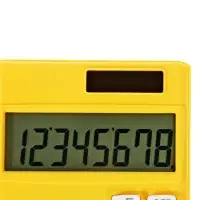 Калькулятор карманный 08-разрядный, корпус желтый