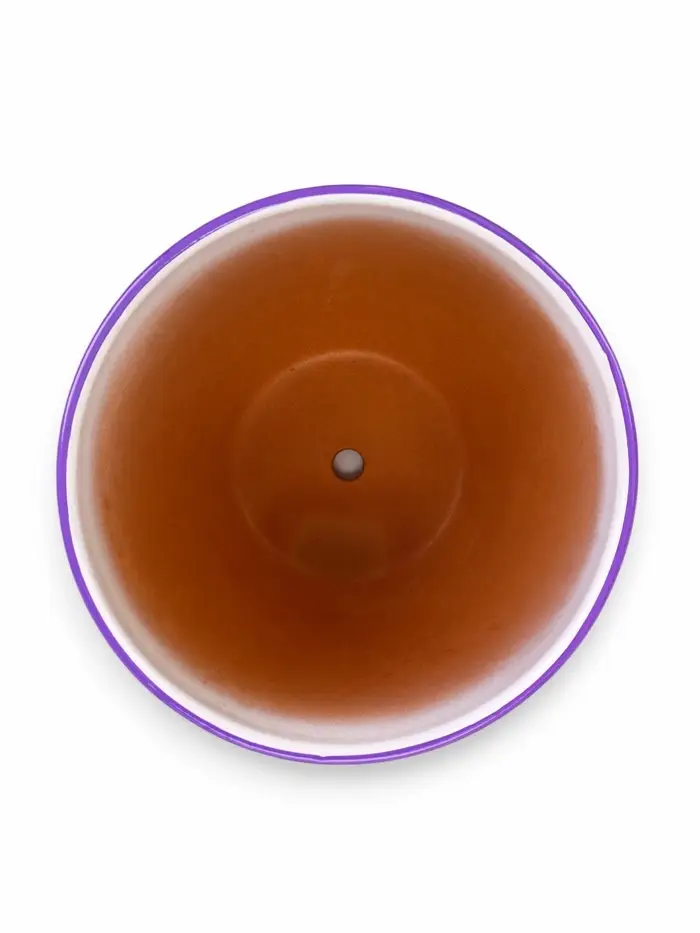 Набор горшков цветочный поддоном 4 шт 0,4 / 1 / 2,5 / 5 л керамика, Лаванда