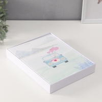 Фотоальбом на 100 фото 13х18 см "Машина с шариками" кожзам, в коробке 4х23х29 см