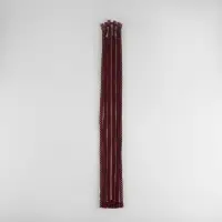 Молния металлическая, №3, неразъёмная, замок автомат, 60 см, бордовая