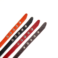 Ошейник кожаный однослойный неукрашенный, 1,2 см, ОШ 20-26 см, микс цветов и видов Ошейник кожаный однослойный неукрашенный, 1,2 см, ОШ 20-26 см, микс цветов и видов