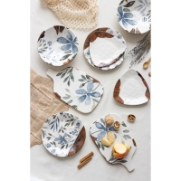 Тарелка керамическая &laquo;Фьюжен&raquo;, 20 х 5.5 см, 600 мл, цвет белый