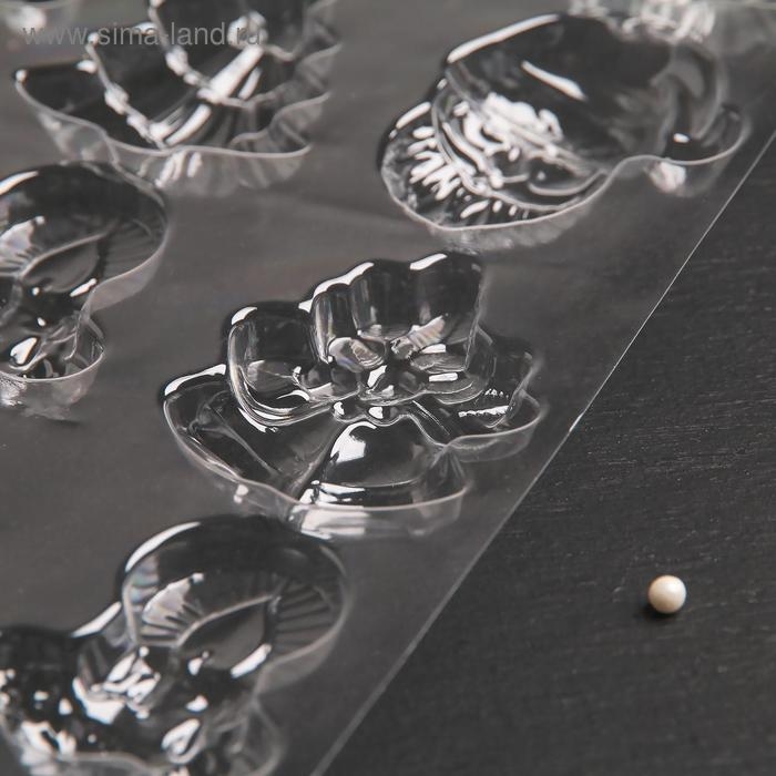 Форма для шоколада новогодняя &laquo;Рождество&raquo;, 12 ячеек, 15&times;8 см, цвет прозрачный