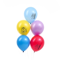 Шар латексный 12" &laquo;Трансформеры&raquo; монохромный принт, набор 5 шт.