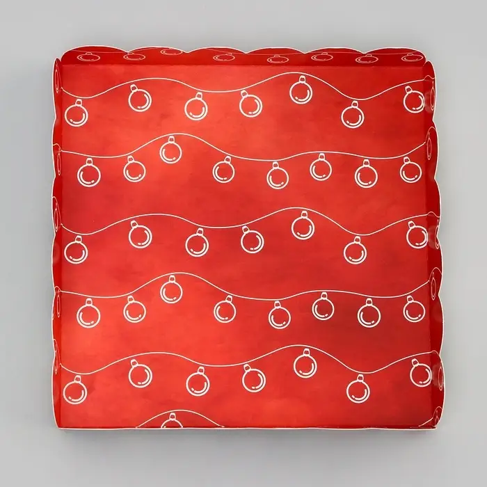 Коробка для печенья, &laquo;Время Чудес!&raquo; 18&times;18&times;3 см, Новый год