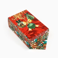 Подарочная коробка - конфета новогодняя складная &laquo;Роскошные шары &raquo;, 18 х 28 х 10 см