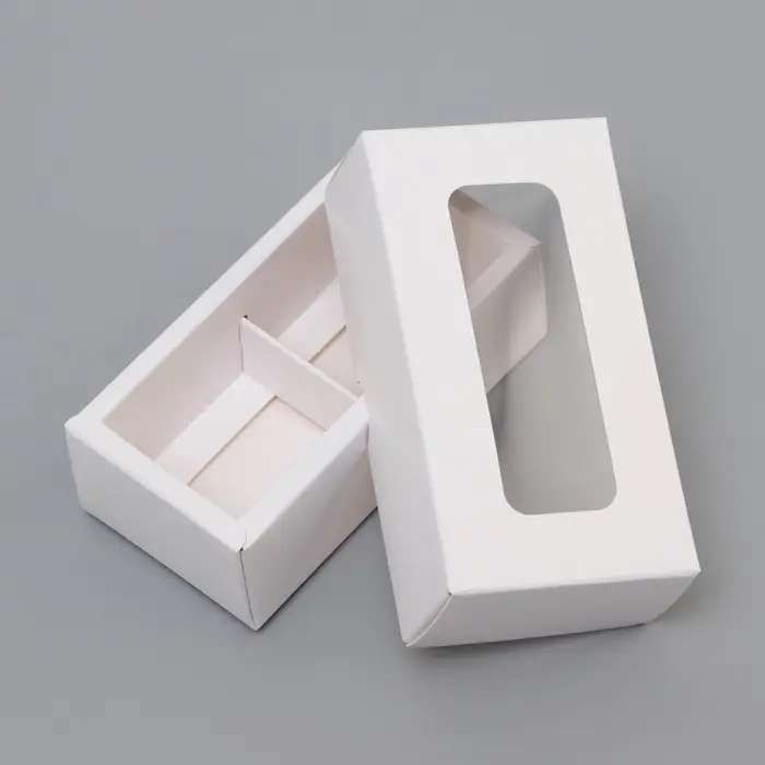 Коробка для 2 конфеты, белая, 10.5&times;5.5&times;3.5 см