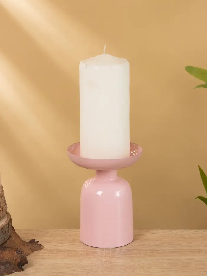 Подсвечник на 1 свечу "Зефир" глянцевый 10х10х13 см