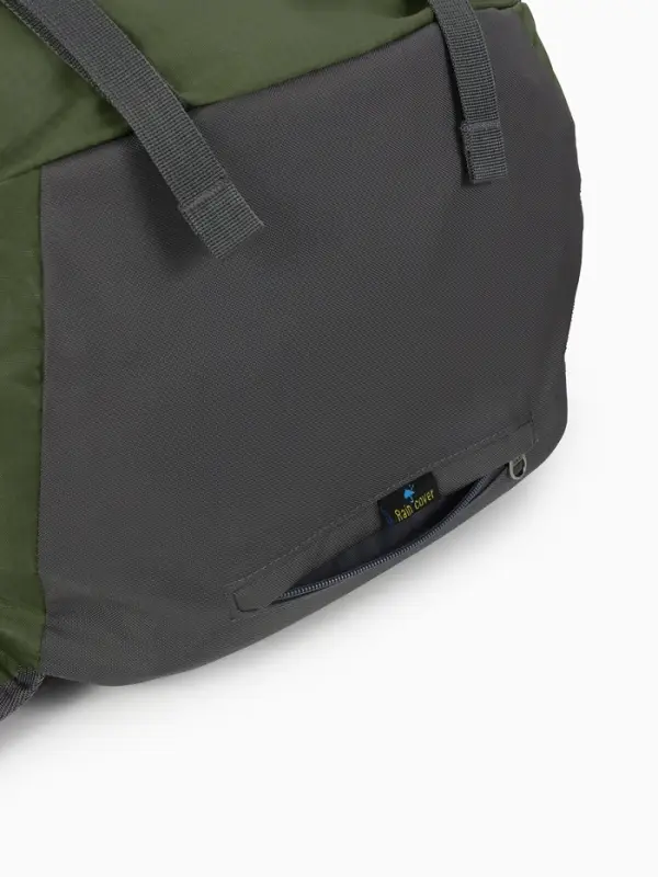 Рюкзак тур 65+5л, 30*20*53, отдел на шнурке, 5нар+2вн кармана, цвет хаки