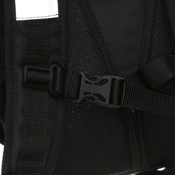 Рюкзак молодёжный, школьный, 41&times;28&times;15 см, эргономичная спинка, Stavia &laquo;Реалист&raquo; чёрный