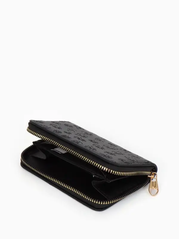 Кошелек жен 07-01-01 Июнь2526, 13*2*9 см, 2 отд+отд/молн, д/карт,черный