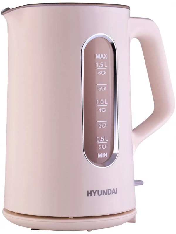 Чайник HYK-G8888 1.5л. 1700Вт кремовый прозрачный