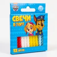 Набор свечей для торта &laquo;С Днем Рождения&raquo;, 12 штук, Щенячий Патруль