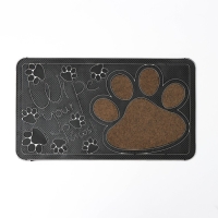 Коврик придверный Доляна &laquo;Лапка&raquo;, цвет МИКС