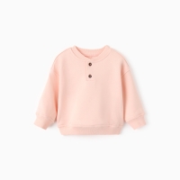 Толстовка детская MINAKU: Basic Line BABY, цвет пудрово-розовый, рост 80-86