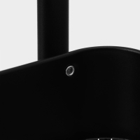 Этажерка напольная 3-х ярусная, 45,5&times;29,5&times;77,5 см, на колёсиках, цвет чёрный