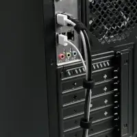 Лента-липучка для проводов 1000&times;10&times;1.5 мм ТУНДРА, чёрная, 1 шт.