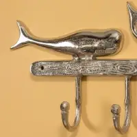 Крючки настенные "Три кита" 47х5х18 см, алюминий
